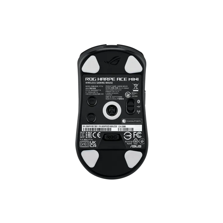 Мышь Asus ROG HARPE ACE MINI (P716) [беспроводная, светодиодная, 42000 DPI, 8000 Гц, подсветка, черная]