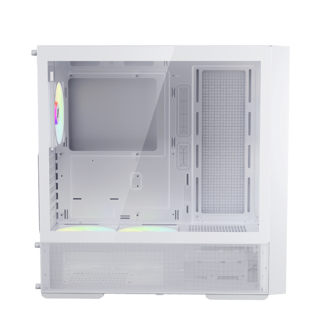 Корпус 1stPlayer AU7 (AU7-WH-2FA7-14-W-2FA7R-W-1FA7-W) [Midi Tower, 4 x 140 мм, белый]