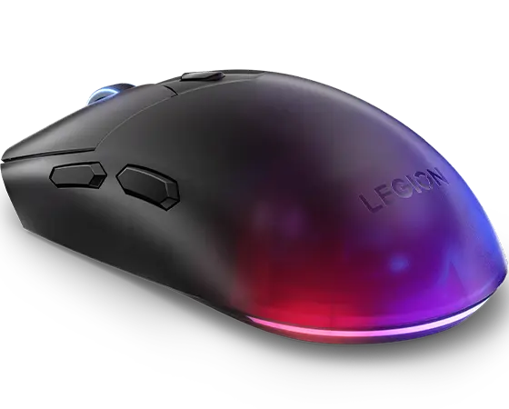 Мышь Lenovo Legion M410 проводная + беспроводная, светодиодная, 16000 DPI, 1000 Гц, подсветка, черная