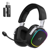 Беспроводные наушники Attack Shark G800 Bluetooth headphone BT 5.3, cable, Черный
