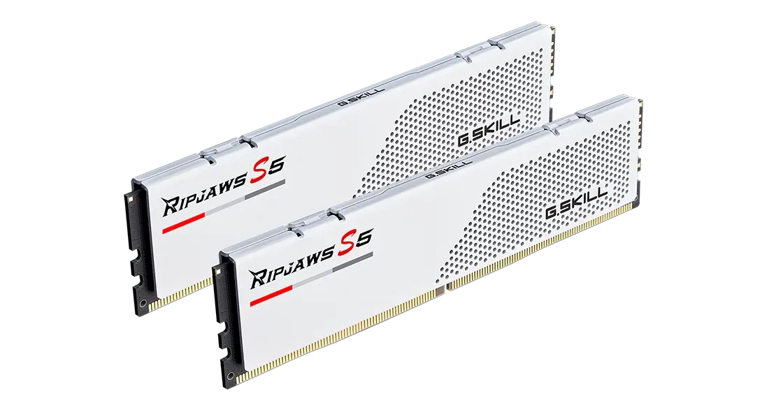 Комплект оперативной памяти G.Skill RipJaws S5 (F5-5200J4040A24GX2-RS5W) [48 ГБ, DDR 5, 5200 МГц, 1.1 В, KIT]