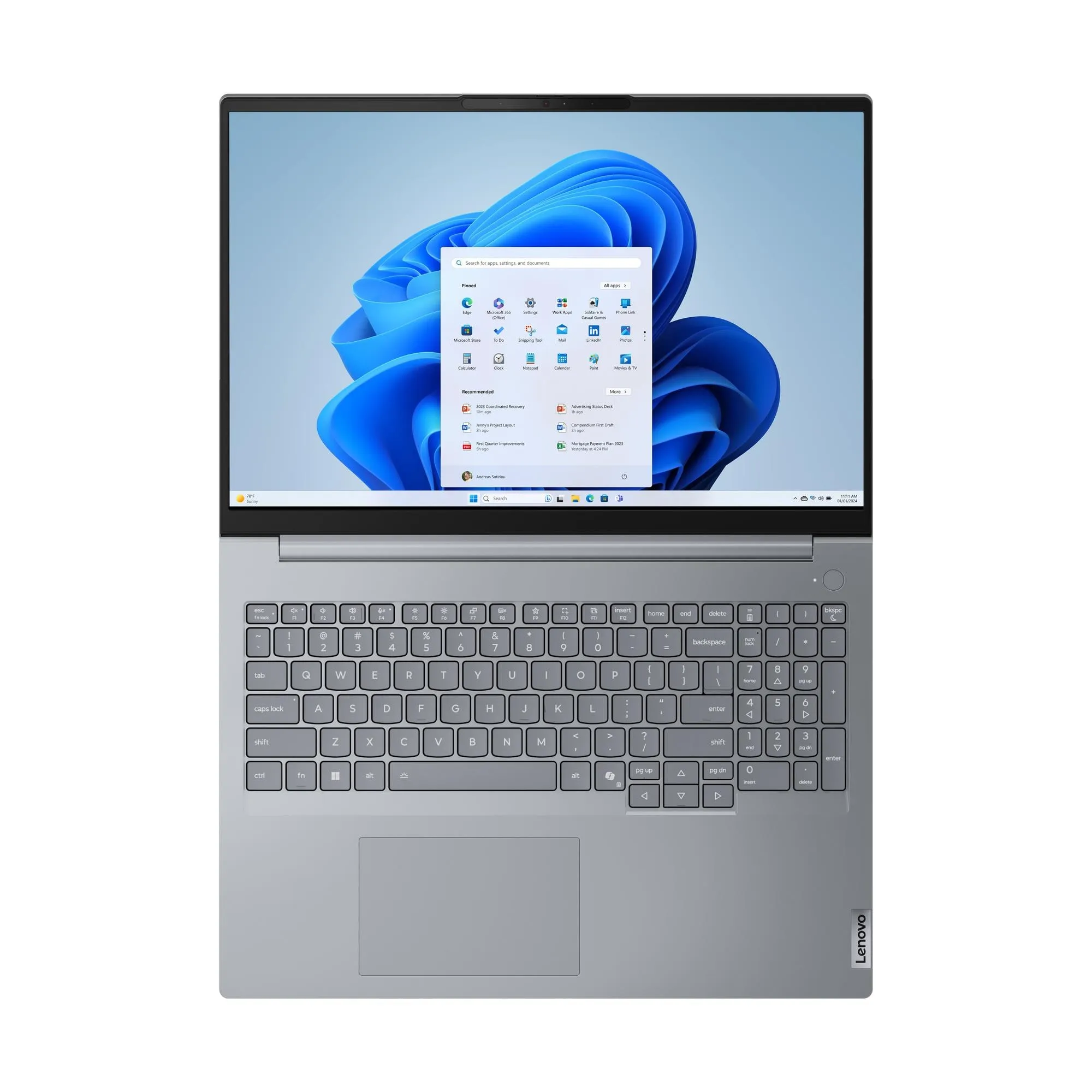 Ноутбук Lenovo ThinkBook 16 G8 IRL (21SH00G7RT) [16", Core i5-13420H, 16 ГБ ОЗУ, 512 ГБ SSD, DOS]