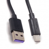 Интерфейсный кабель Awei Type-C to Type-C CL-113T 2.4A 30cm Чёрный - купить по цене 540 тг. в интернет-магазине Forcecom.kz