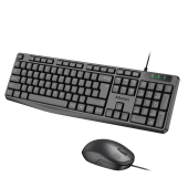 Клавиатура+мышь MeeTion C235 (C235 Black) [мембранная, проводная, черная]