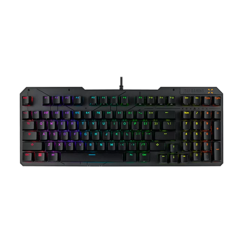 Клавиатура Asus RA07 TUF K3 GEN II (90MP0390-BKRA01) [Механическая, проводная, клавиш - 97, подсветка, черная]