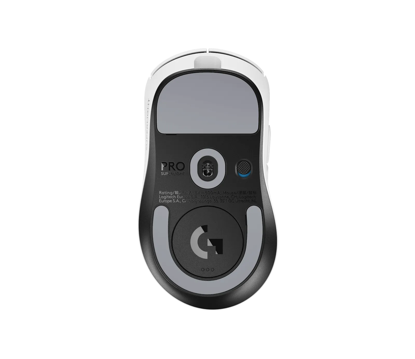 Мышь Logitech PRO X SUPERLIGHT 2 DEX (910-007365) [проводная + беспроводная, светодиодная, 44000 DPI, 8000 Гц, белый]