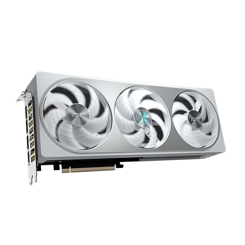 Видеокарта Gigabyte GeForce RTX 5070 AERO OC (GV-N5070AERO OC-12GD) [12 ГБ, GDDR7, 192 бит, HDMI, DisplayPort (3 шт)]