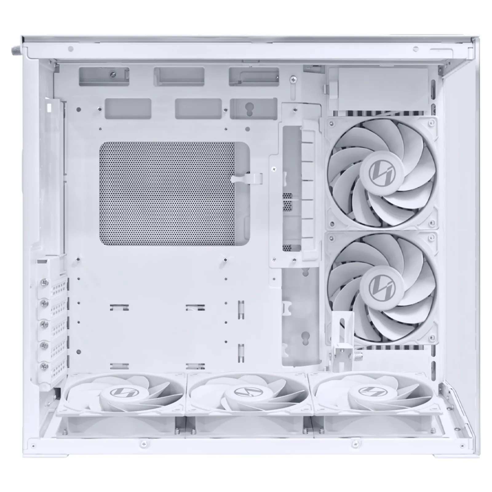 Корпус Lian Li O11 Dynamic MINI V2 FLOW (G99.O11DMIV2FW.00) [Midi Tower, 5 x 120мм, белый]