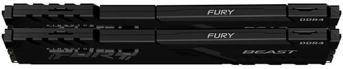 Комплект модулей памяти Kingston Fury Beast [KF432C16BB1K2/32WP] [32 ГБ DDR 4, 3200 МГц, PC25600, 1.35 В, KIT]