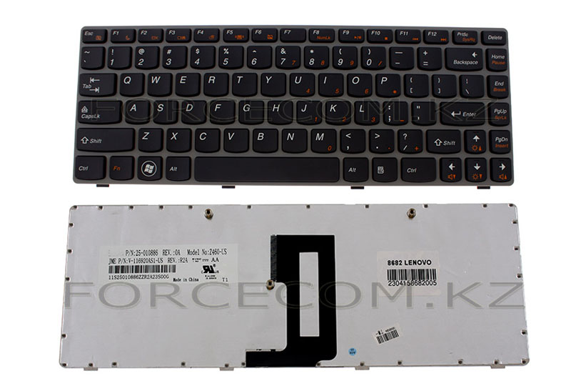 Клавиатура для ноутбука Lenovo IdeaPad Z450/ Z460/ Z460A/ Z460G, ENG, черная