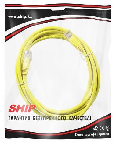 Патчкорд, SHIP, S3025YL0300-P, RJ-45, UTP-5e категории, 3 м, желтый - купить в интернет-магазине Forcecom.kz Патчкорд, SHIP, S3025YL0300-P, RJ-45, UTP-5e категории, 3 м, желтый