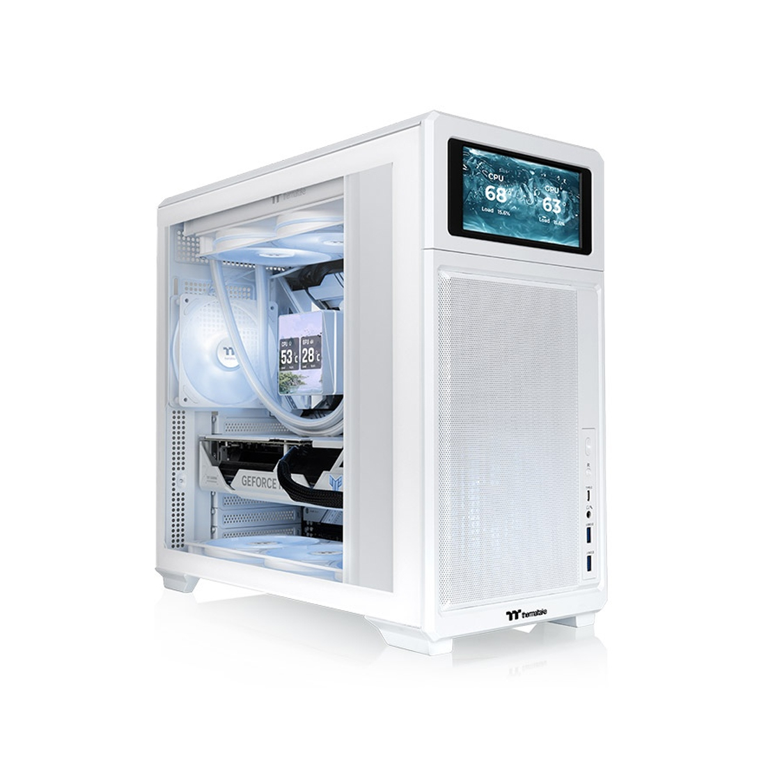 Компьютерный корпус Thermaltake TR300 TG Snow без Б/П