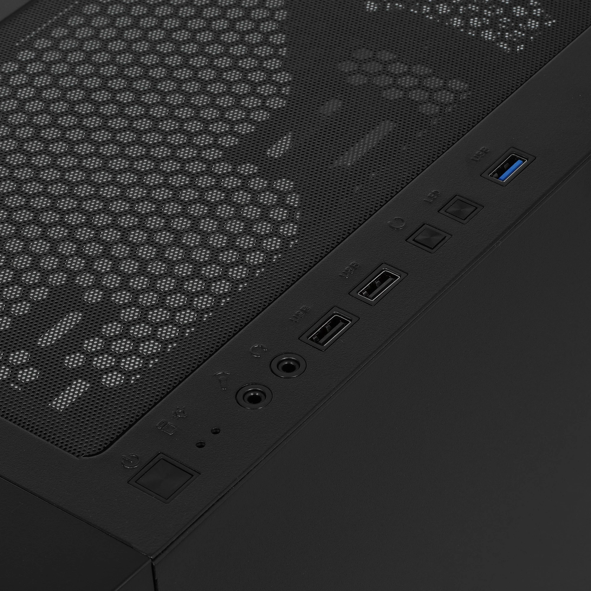 Корпус 1stPlayer FIREBASE X4-M (X4-M-BK-2F7-14-1F7) [Mini Tower, 2 x 140 или 1 x 120 мм, черный]