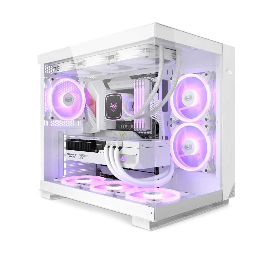 Корпус PCCooler C3T500 ARGB WH [Midi Tower, 6x 120 мм ARGB, белый]