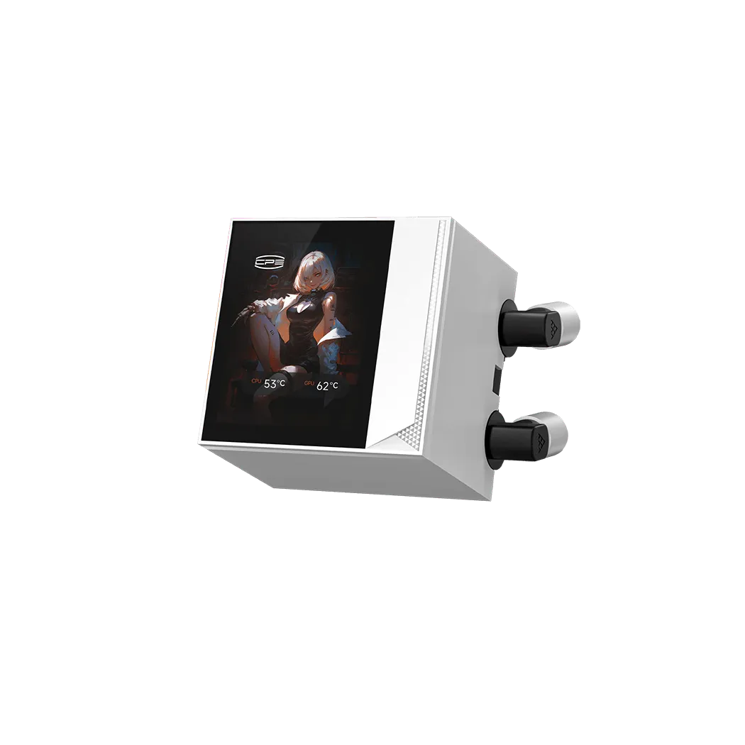 Система охлаждения PCCooler DC360 Pro ARGB Display WH [120 мм, 2500 об/мин, 39.8 дБ, 4 pin]