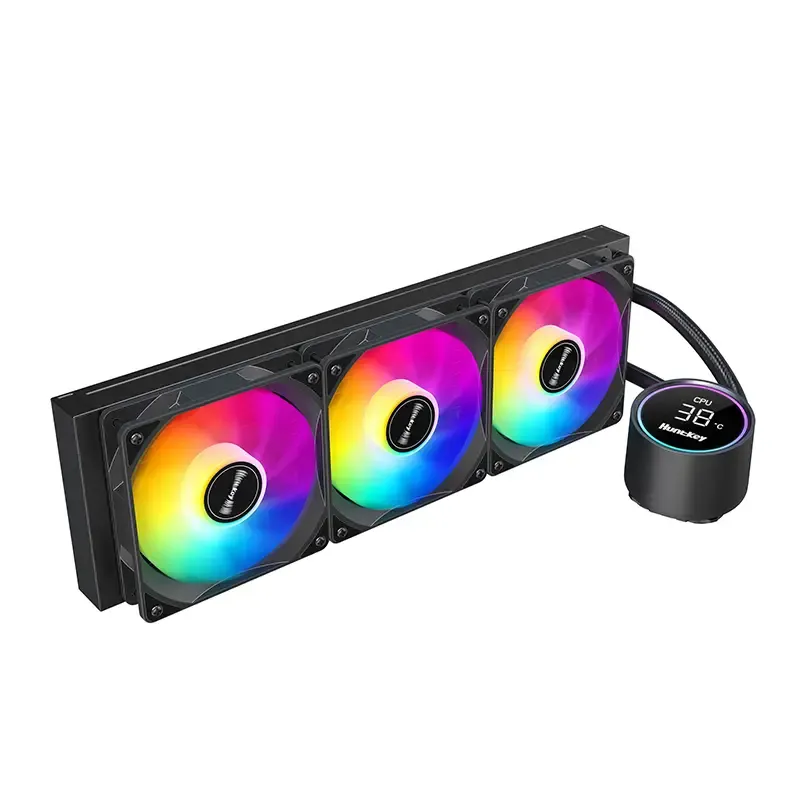 Система охлаждения HuntKey GX360R Blacktip Shark [120 мм, 1800 об/мин, 31 dBA, 4 pin]