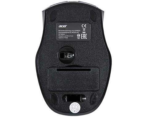 Мышь Acer OMR030, USB, Wireless [беспроводная, светодиодная, 1600 DPI]