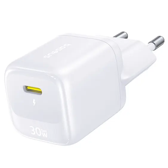 Адаптер питания Baseus FN22 1C 30W EU Moon Белый (E0123101)