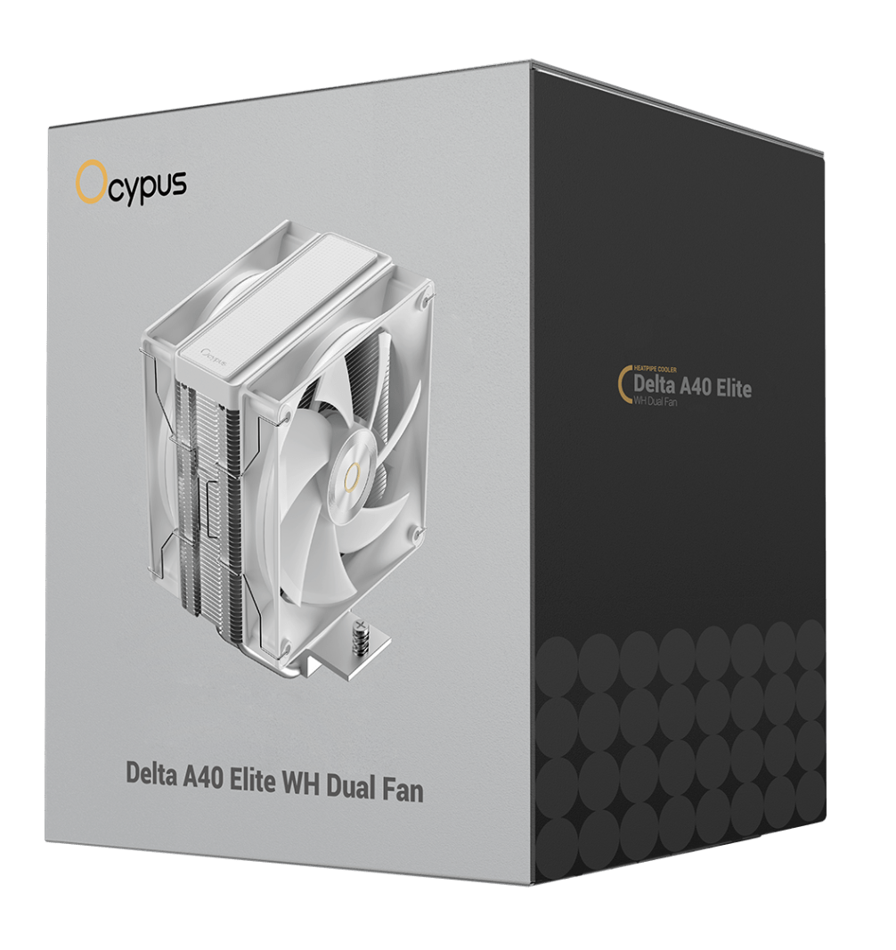 Система охлаждения Ocypus Delta A40 Elite WH Dual Fan [120 x 120 мм, 2000 об/мин, 29 дБ, 4 pin]