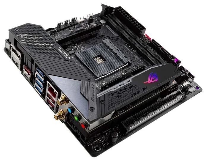 Материнская плата ASUS ROG STRIX X570-I GAMING, [AM4, AMD X570, 2xDDR 4, 2xM.2, 1xPCI-E x16, Mini-ITX]