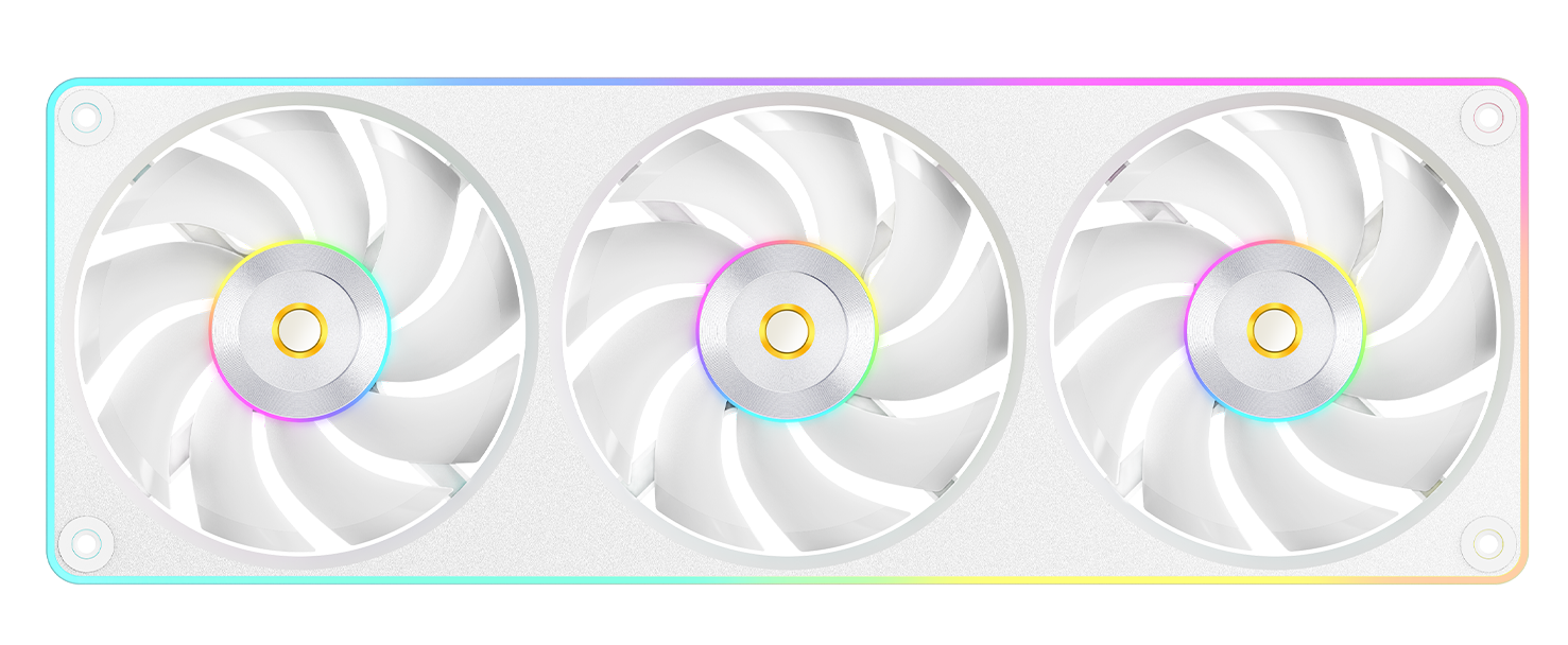 Комплект вентиляторов для корпуса Ocypus Sigma F36 WH ARGB [120 x 120 мм, 2200 об/мин, 82.5 CFM, 36 дБ, PWM]