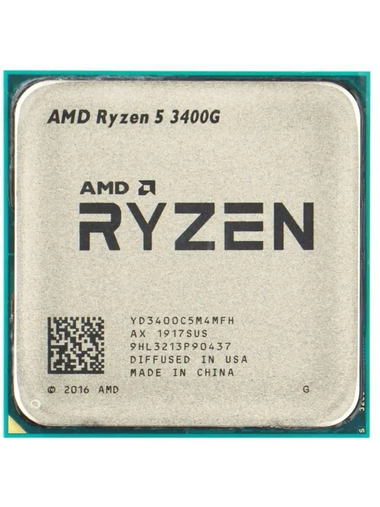 Процессор AMD Ryzen 5 3400G YD3400C5M4MFH [AM4, 4 x 3700 МГц, TDP 65 Вт, OEM]