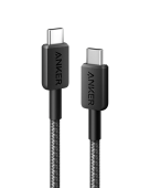 Интерфейсный кабель Anker 322 USB-C to USB-C Cable 1М (A81H5G11) Черный