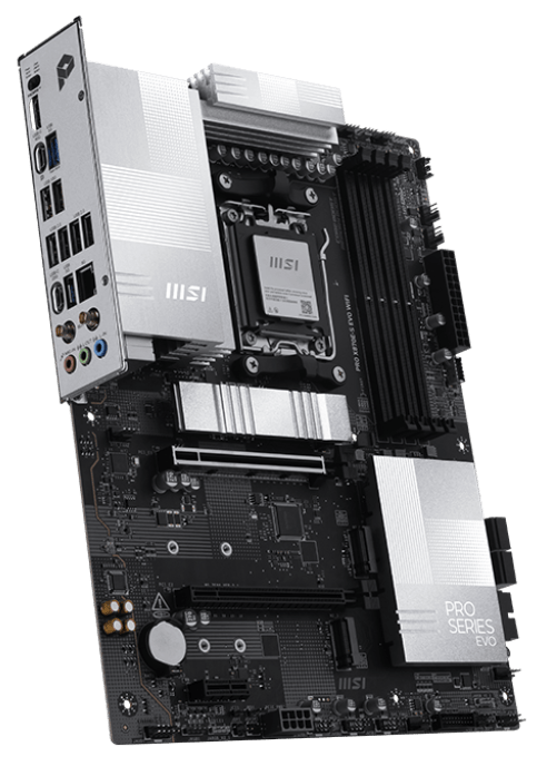 Материнская плата MSI PRO X870E-S EVO WIFI [AM5, AMD X870E, 4xDDR 5, 3xM.2, 2xPCI-E x16, Standard-ATX]