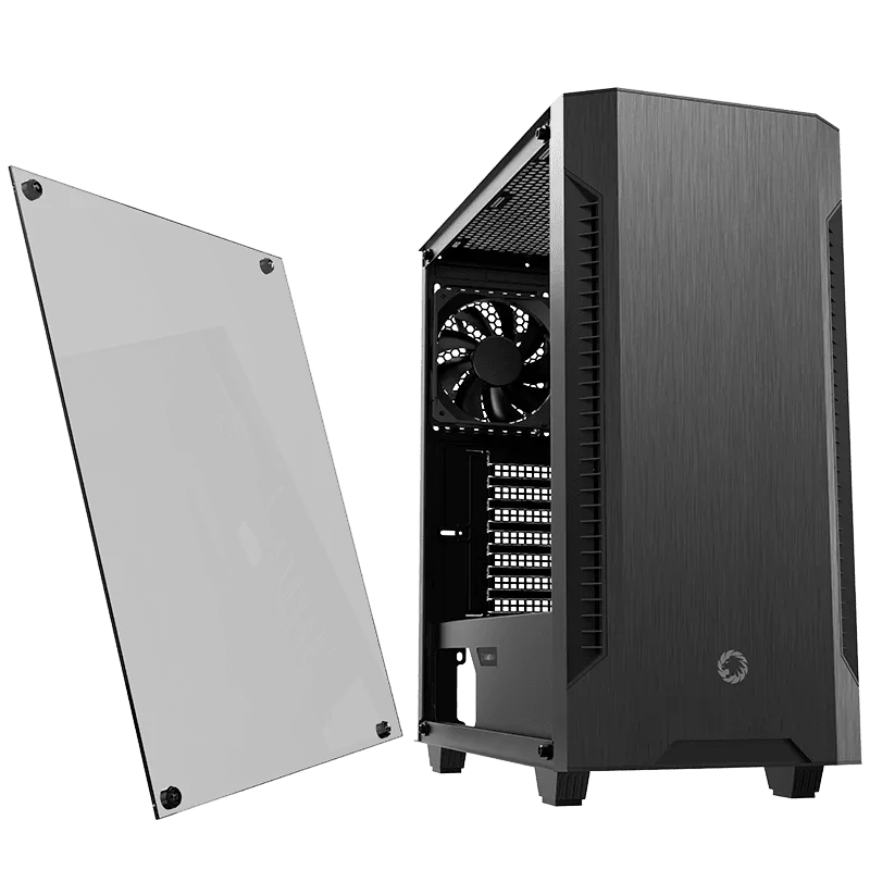 Корпус Gembird Fortress TG (1126-3602R0022) [Midi Tower, 1 x 120x120 мм, черный]