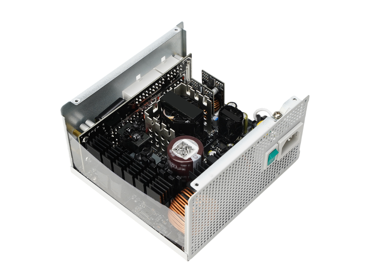 Блок питания DeepCool GamerStorm PQ1200G WH (PQC00G-FD) [1200 Вт, 80 PLUS Gold, 9x SATA, 1 x 16 pin (12VHPWR), 4 x 6+2 pin PCIe, 2x 4+4 pin CPU, ATX]
