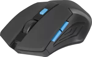 Мышь Defender Accura MM-275 (52275) [беспроводная, светодиодная, 1600 DPI, подсветка, черная]