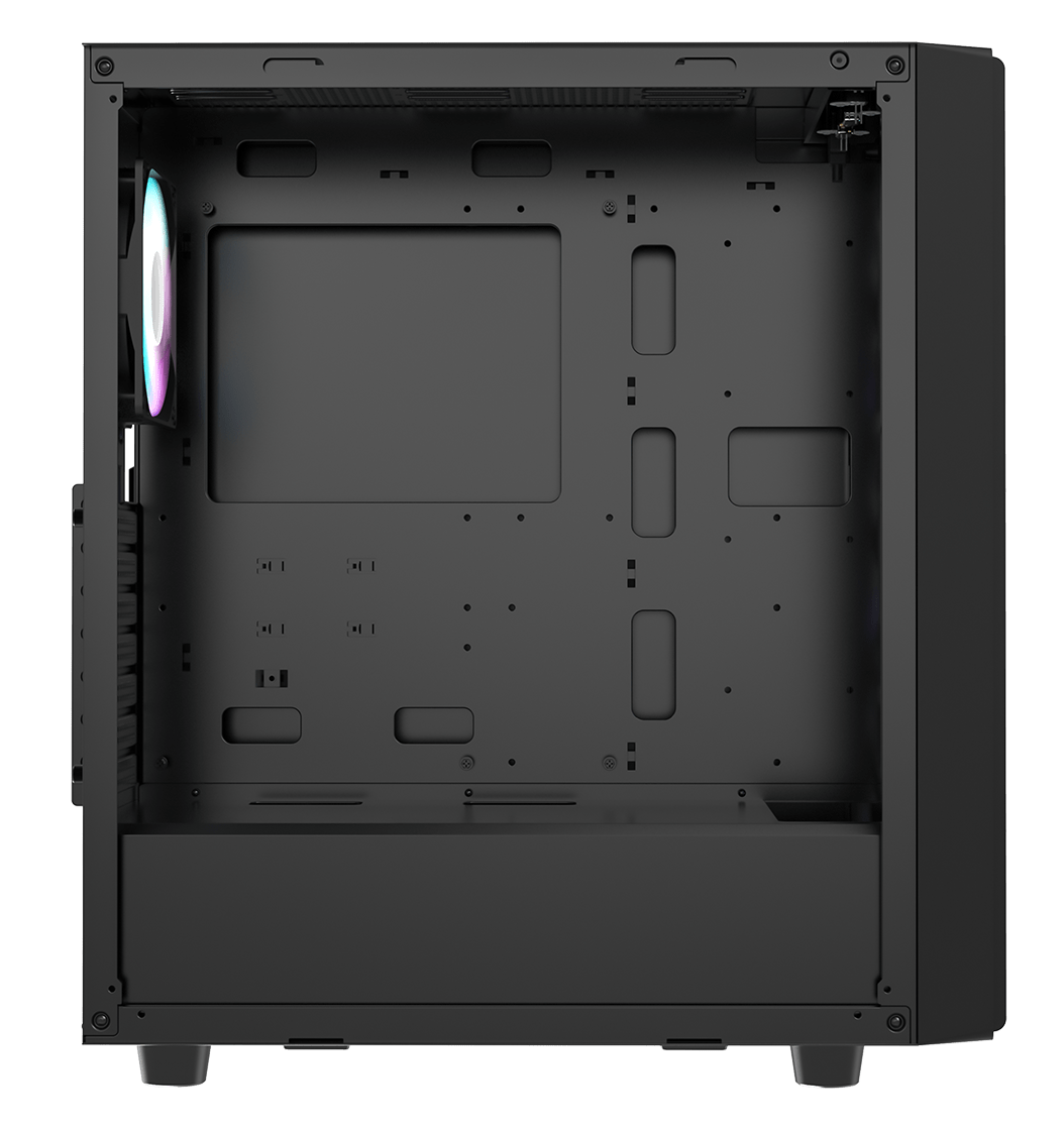 Корпус Ocypus Gamma C70 BK ARGB (Gamma-C70-BKG400XX-GL) [Midi Tower, 4 x 120 мм, черный]