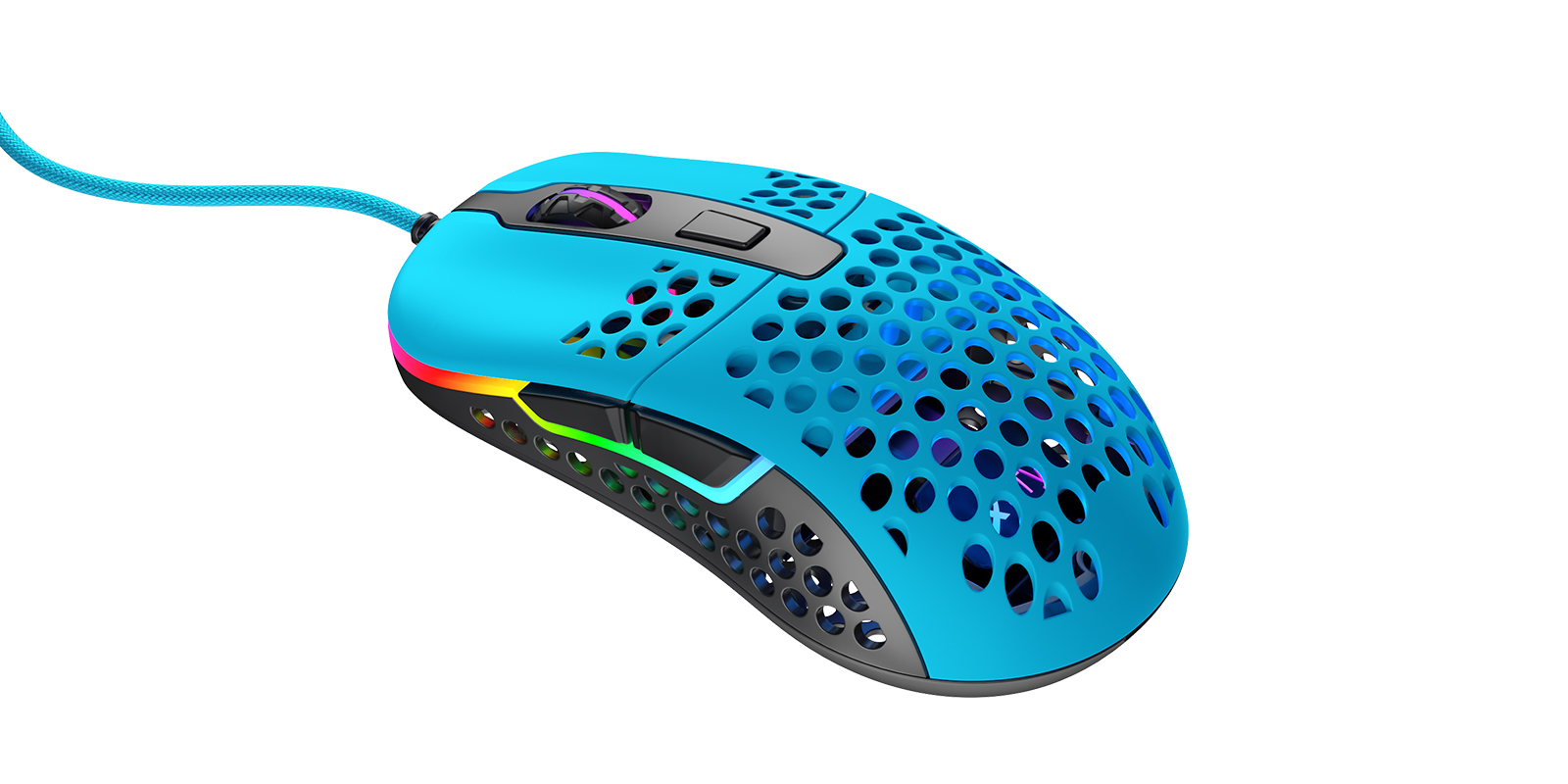 Мышь игровая Xtrfy M42 RGB USB Miami Blue [проводная, светодиодная, 16000 DPI] - купить по цене 47 022 тг. в интернет-магазине Forcecom.kz