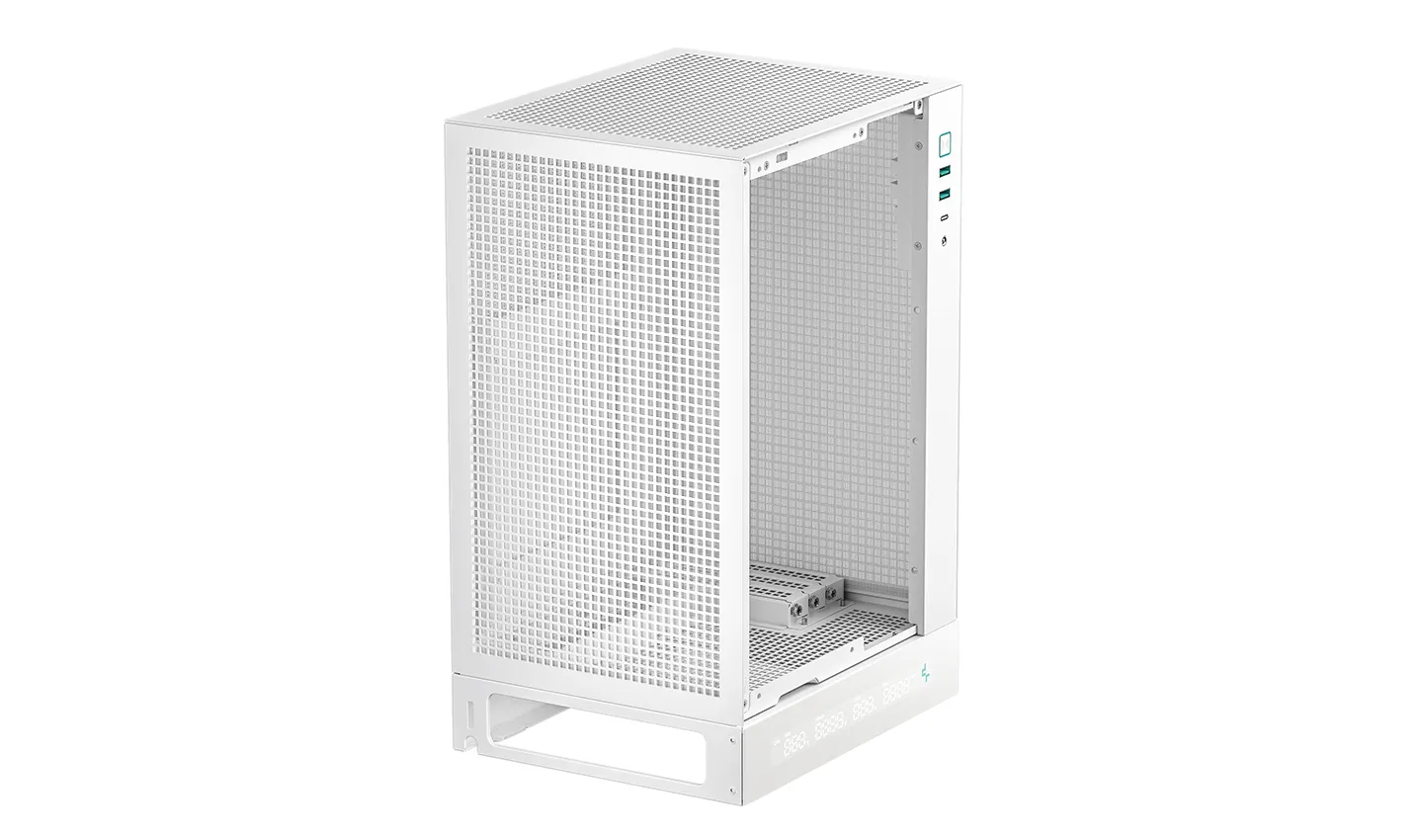 Корпус DeepCool CH170 DIGITAL WH [Mini Tower, Без вентиляторов, белый]