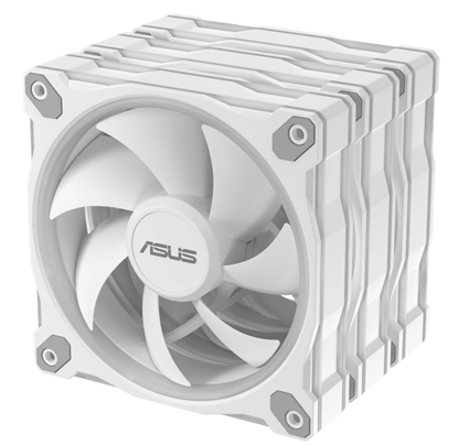 Комплект вентиляторов для корпуса Asus PRIME MR120 FAN ARGB WHITE [120 мм, 1600 об/мин, 58 CFM, 23 dB, PWM]