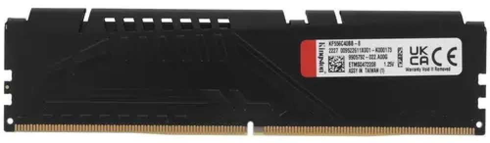 Оперативная память Kingston Fury Beast Black XMP (KF556C40BB-8) [8 ГБ, DDR 5, 5600 МГц, 1.25 В]