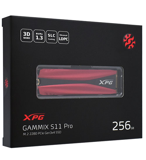 Твердотельный накопитель SSD ADATA [AGAMMIXS11P-256GT-C], 256 GB/ M.2/ TLC