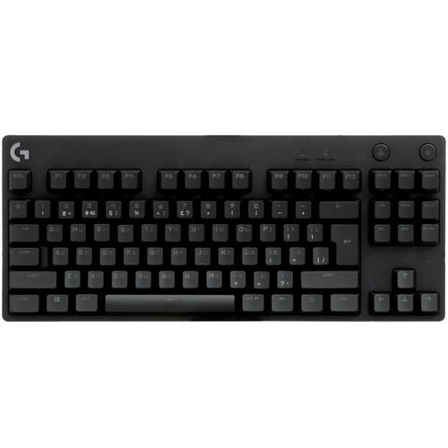 Клавиатура Logitech G Pro (920-009393) [механическая, проводная, RGB подсветка, Logitech GX Blue, черная]