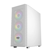 Компьютерный корпус FSP CMT196W, Без БП, 1xUSB3.0/2xUSB2.0, 4x ARGB 120mm, Glass, White, ATX - купить в интернет-магазине Forcecom.kz Компьютерный корпус FSP CMT196W, Без БП, 1xUSB3.0/2xUSB2.0, 4x ARGB 120mm, Glass, White, ATX