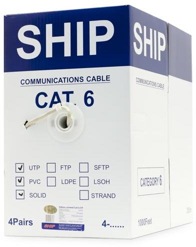 Кабель сетевой SHIP D165-P, UTP/ Cat.6/ 305 м/ PVC (бухта) - купить в интернет-магазине Forcecom.kz Кабель сетевой SHIP D165-P, UTP/ Cat.6/ 305 м/ PVC (бухта)