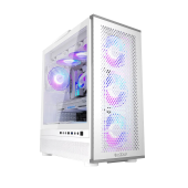 Корпус PCCooler ME200W MESH WH [Midi Tower, 3 x 120 мм, белый]