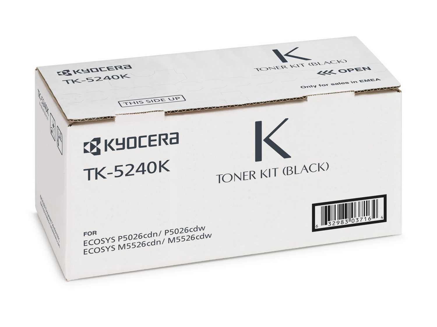 Тонер-картридж Kyocera TK-5240K (1T02R70NL0), оригинальный, черный, 4000 страниц