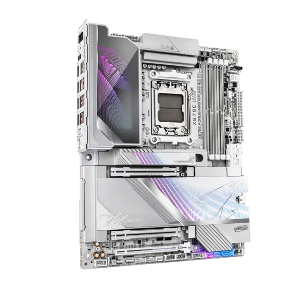 Материнская плата Gigabyte X870E AORUS MASTER X3D ICE (X870E A MASTER X ICE) [AM5, AMD X870E, 4xDDR 5, 3xM.2, 3xPCI-E x16, Standard-ATX]
