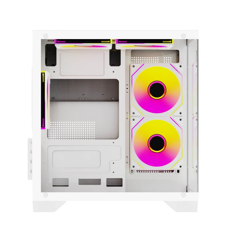 Корпус Wintek AQUABOX S05-W TG [Mini Tower, 5 x 120 мм ARGB, Белый]