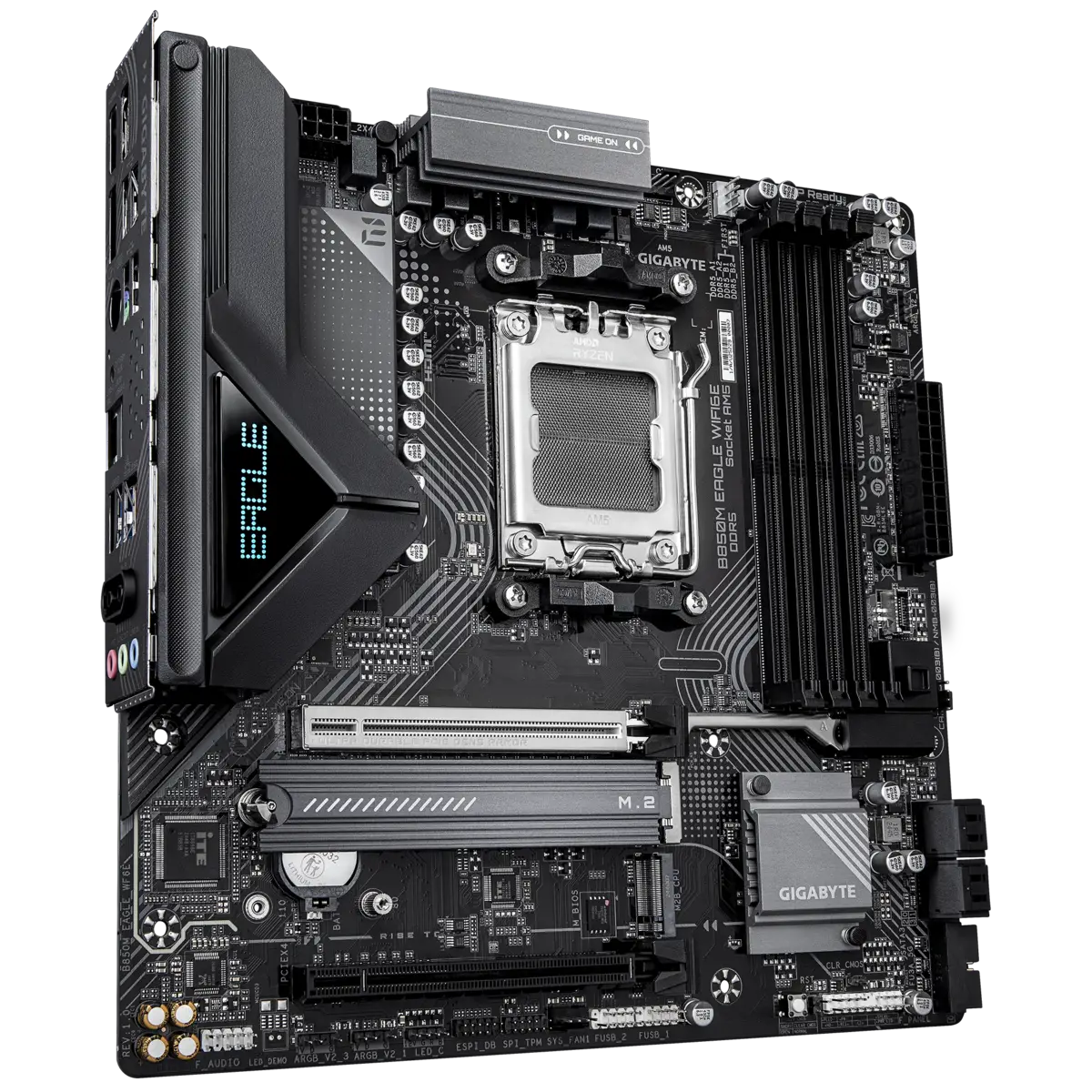 Материнская плата Gigabyte B850M EAGLE WIFI6E [AM5, AMD B850, 4xDDR 5, 2xM.2, 2xPCI-E x16, Micro-ATX]