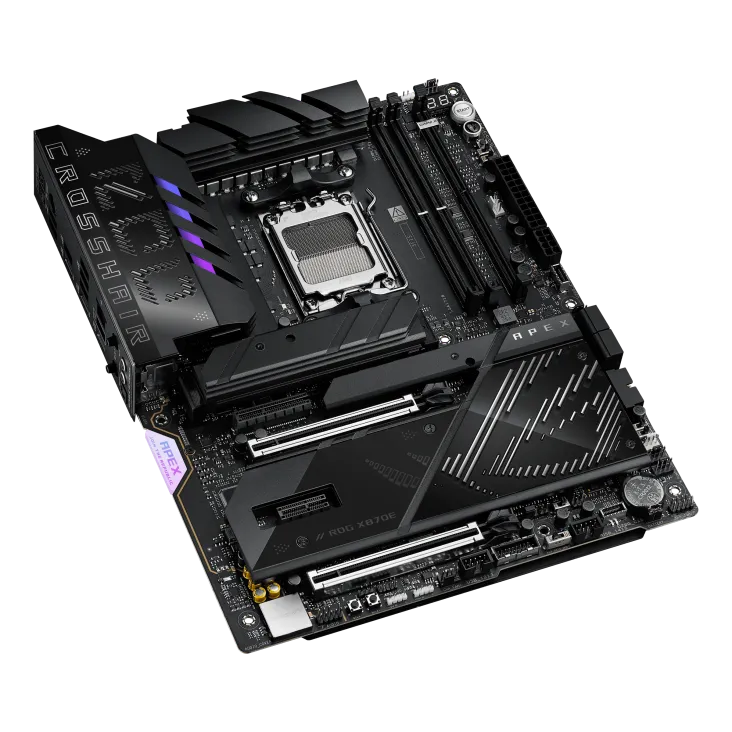 Материнская плата Asus ROG CROSSHAIR X870E APEX [AM5, AMD X870E, 2xDDR 5, 5xM.2, 2xPCI-E x16, Standard-ATX]