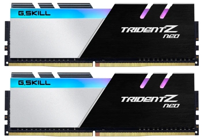 Комплект оперативной памяти G.Skill Trident Z NEO (F4-3600C18D-32GTZN), [32 ГБ DDR 4, 3600 МГц, 28800 Мб/с, 1.35 В, подсветка, KIT]