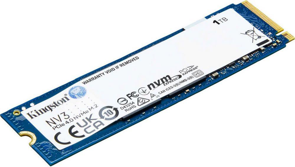 SSD-накопитель Kingston NV3 (SNV3S/1000GBK) [1 ТБ, M.2, PCI-E, 6000/4000 МБ/с, 3D V-NAND, BULK]
