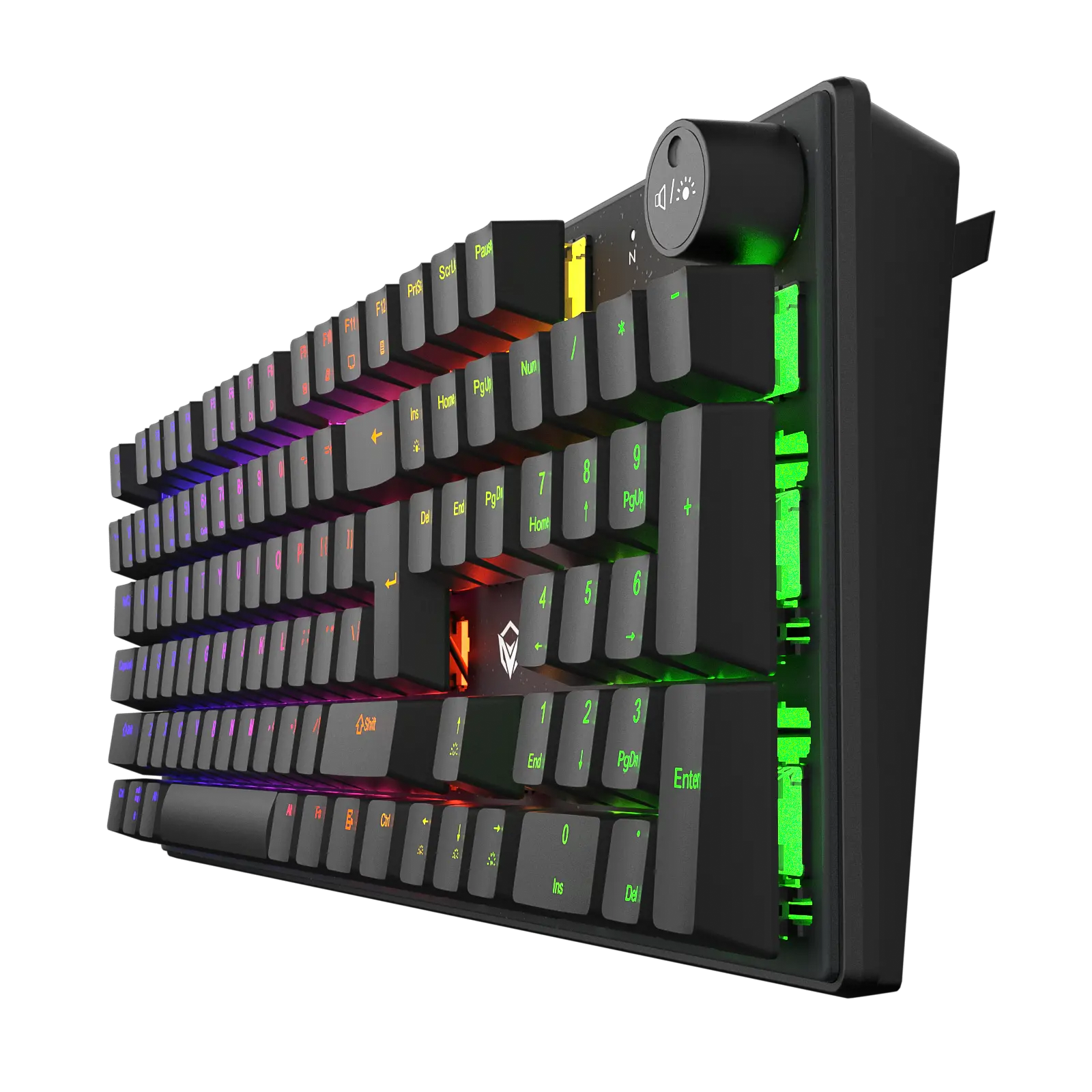 Клавиатура MeeTion MK009 RD (MT-MK009 Pro Black) [механическая, проводная, RGB подсветка, Red, черная]