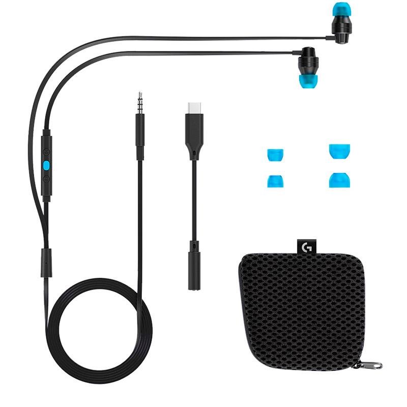 Наушники Logitech G333 (981-000924), 3.5mm, Черный / Синий